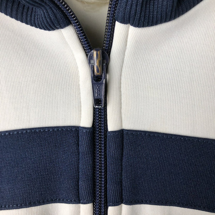 Vintage 80'S adidas track jacket, size M for men polyester white type Vintage Second Hand