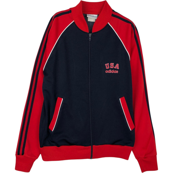 Vintage 80s-90'S Adidas track jacket, size S, men's unclear red type Vintage Second Hand
