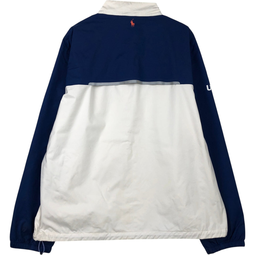 Ralph Lauren POLO GOLF nylon jacket, men's size XL Nylon navy blue type Vintage Second Hand
