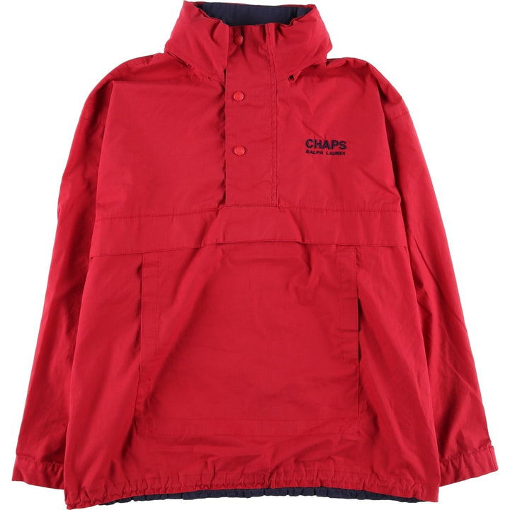 Ralph Lauren CHAPS Anorak Jacket, Men's Size L polyester red type Vintage Second Hand