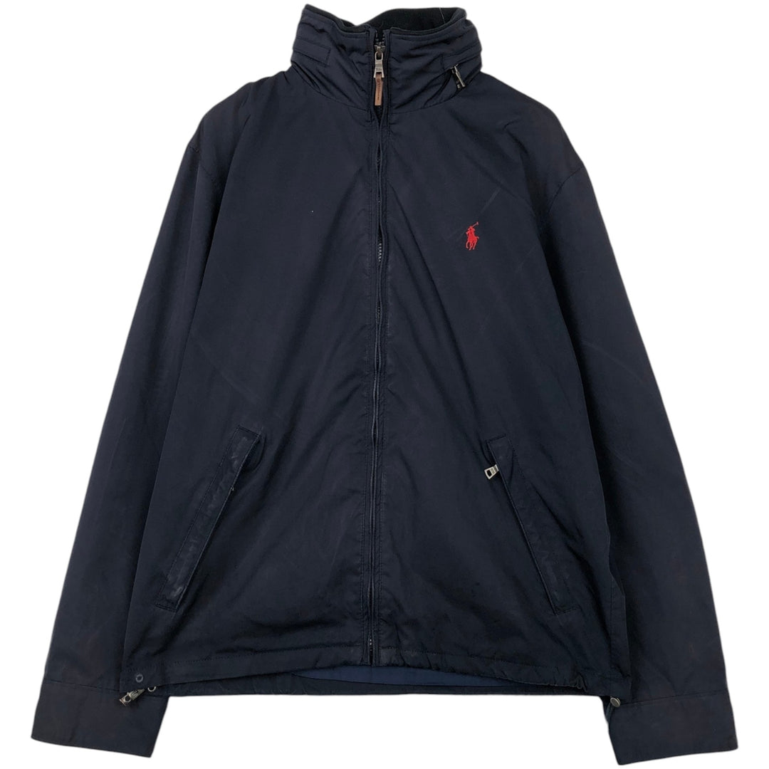 Ralph Lauren POLO by Ralph Lauren windbreaker, men's size S polyester navy blue type Vintage Second Hand