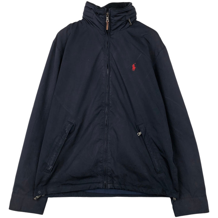 Ralph Lauren POLO by Ralph Lauren windbreaker, men's size S polyester navy blue type Vintage Second Hand