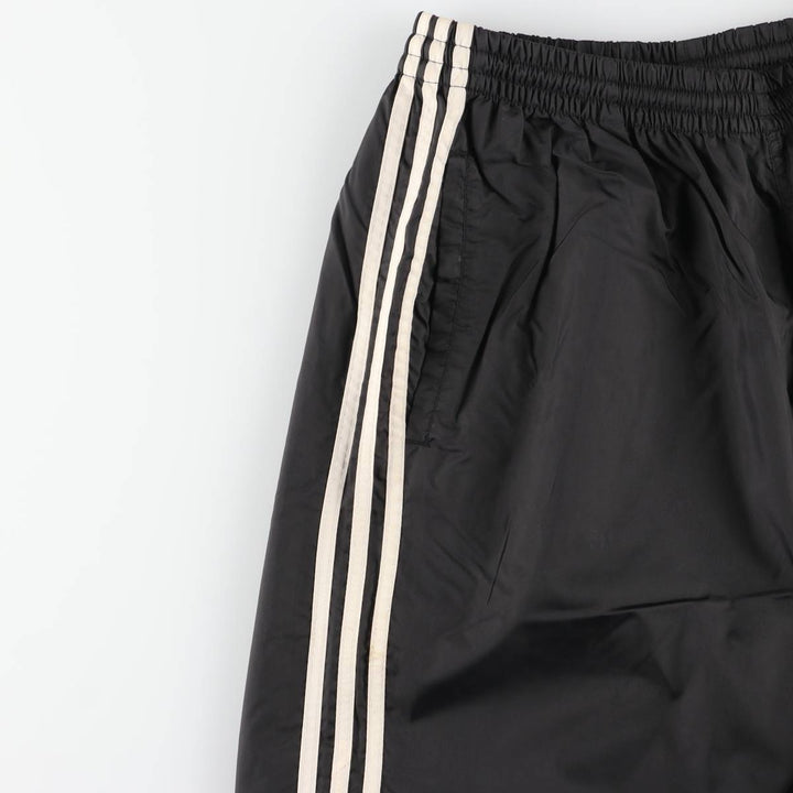 90'S Adidas nylon pants, rustling pants, men's size L, vintage Nylon black type Vintage Second Hand
