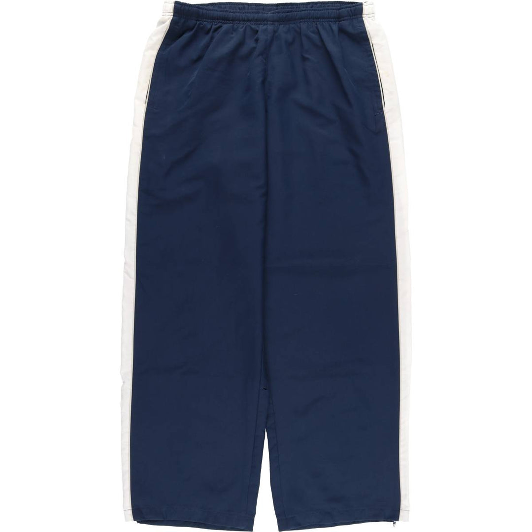 00'S Nike Warm-up Pants, Nylon Pants, Rustling Pants, Men's Size L polyester navy blue type Vintage Second Hand