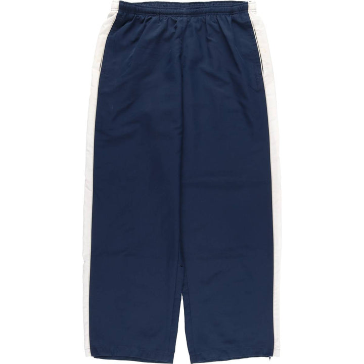 00'S Nike Warm-up Pants, Nylon Pants, Rustling Pants, Men's Size L polyester navy blue type Vintage Second Hand