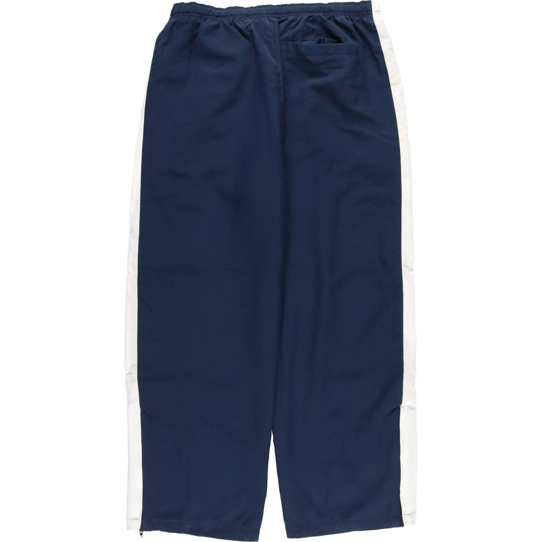 00'S Nike Warm-up Pants, Nylon Pants, Rustling Pants, Men's Size L polyester navy blue type Vintage Second Hand