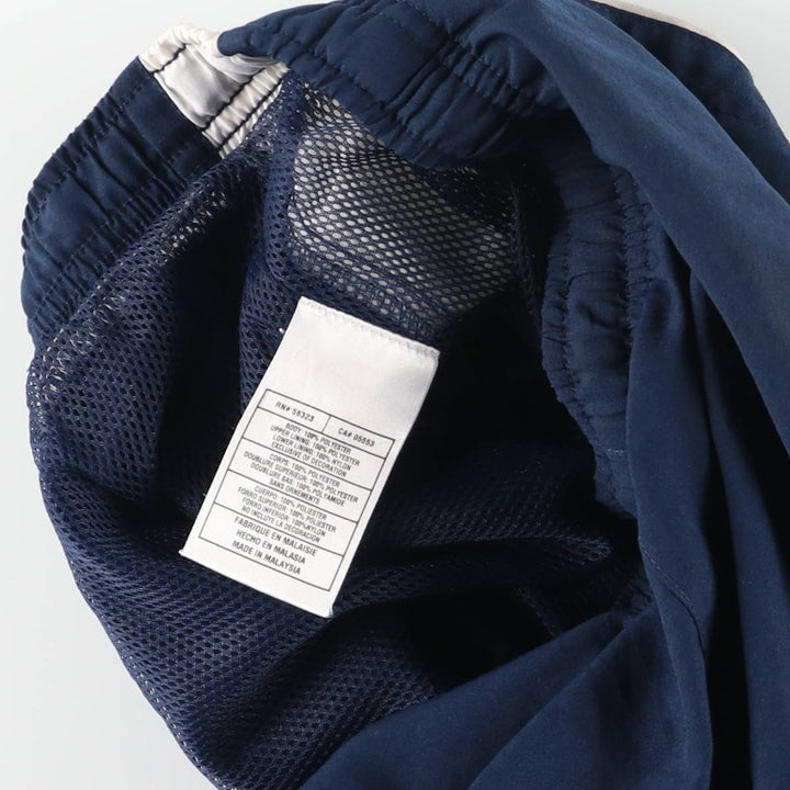00'S Nike Warm-up Pants, Nylon Pants, Rustling Pants, Men's Size L polyester navy blue type Vintage Second Hand