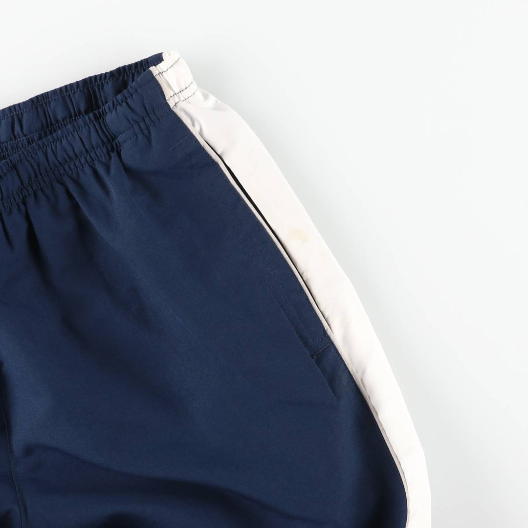 00'S Nike Warm-up Pants, Nylon Pants, Rustling Pants, Men's Size L polyester navy blue type Vintage Second Hand