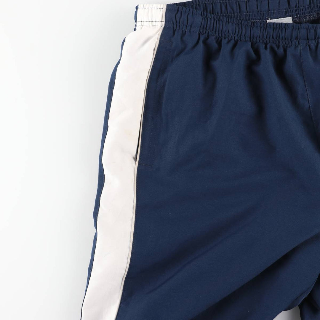 00'S Nike Warm-up Pants, Nylon Pants, Rustling Pants, Men's Size L polyester navy blue type Vintage Second Hand