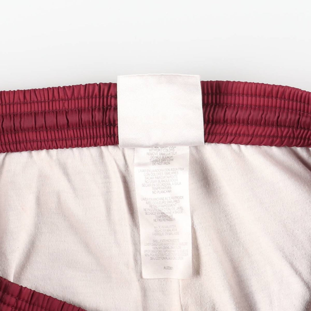 90s~00'S Adidas nylon pants, rustling pants, men's size L Nylon burgundy type Vintage Second Hand