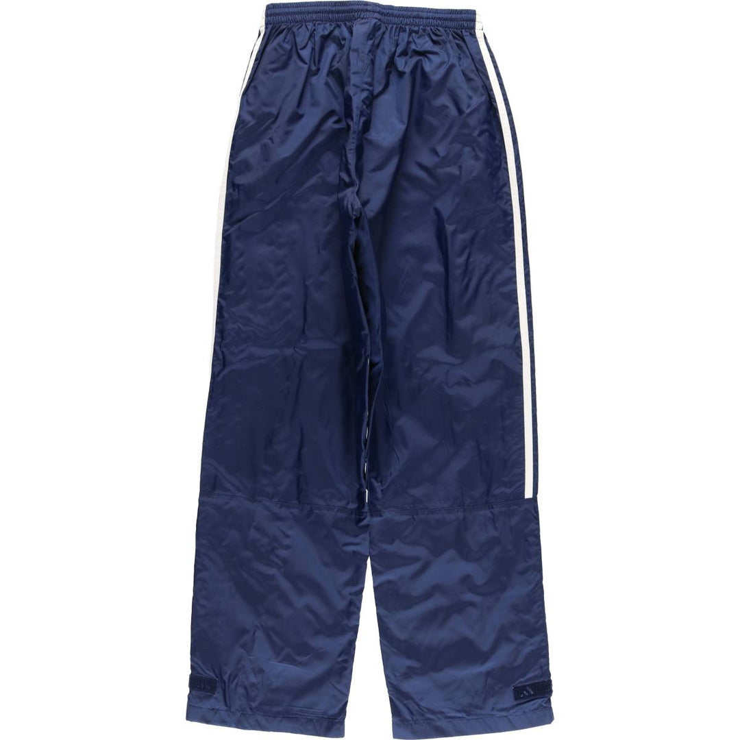 00'S Adidas nylon pants, rustling pants, men's size L Nylon navy blue type Vintage Second Hand