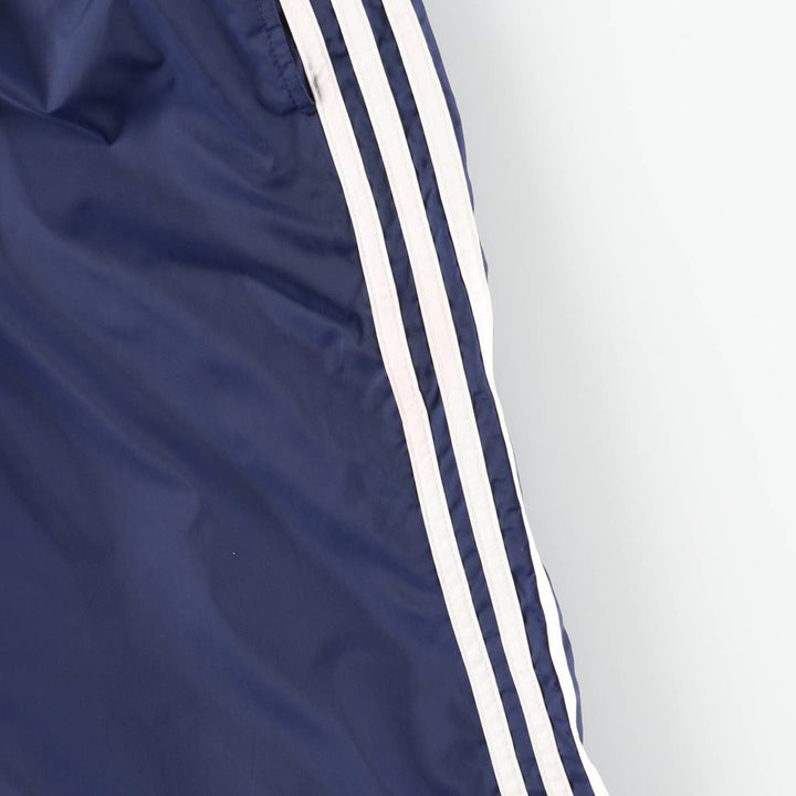 00'S Adidas nylon pants, rustling pants, men's size L Nylon navy blue type Vintage Second Hand