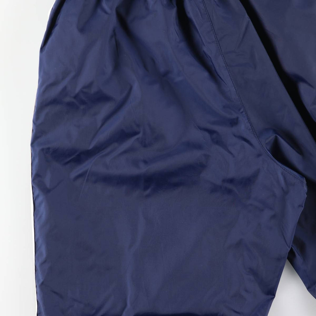 00'S Adidas nylon pants, rustling pants, men's size L Nylon navy blue type Vintage Second Hand