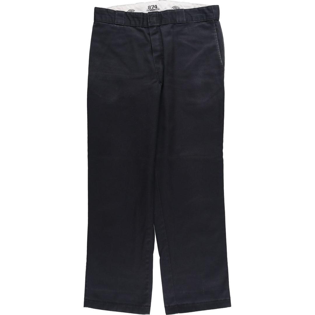 Dickies 874 Original Fit Work Pants, Men's, Size W35 polyester black type Vintage Second Hand