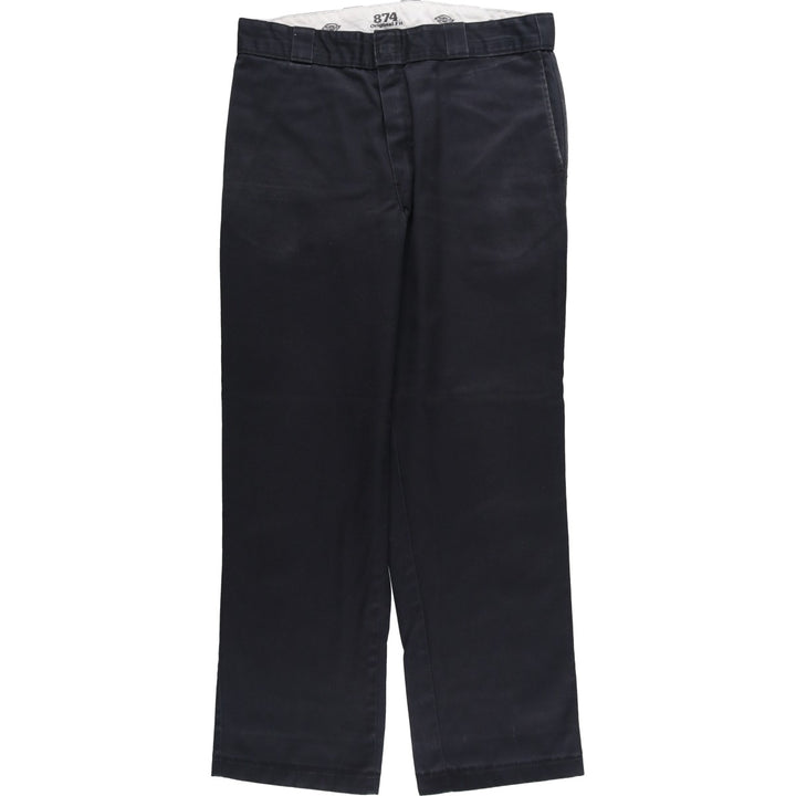 Dickies 874 Original Fit Work Pants, Men's, Size W35 polyester black type Vintage Second Hand