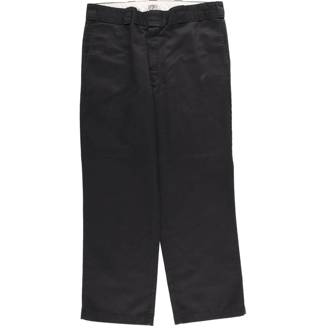 Dickies Work Pants Men's W36 polyester black type Vintage Second Hand