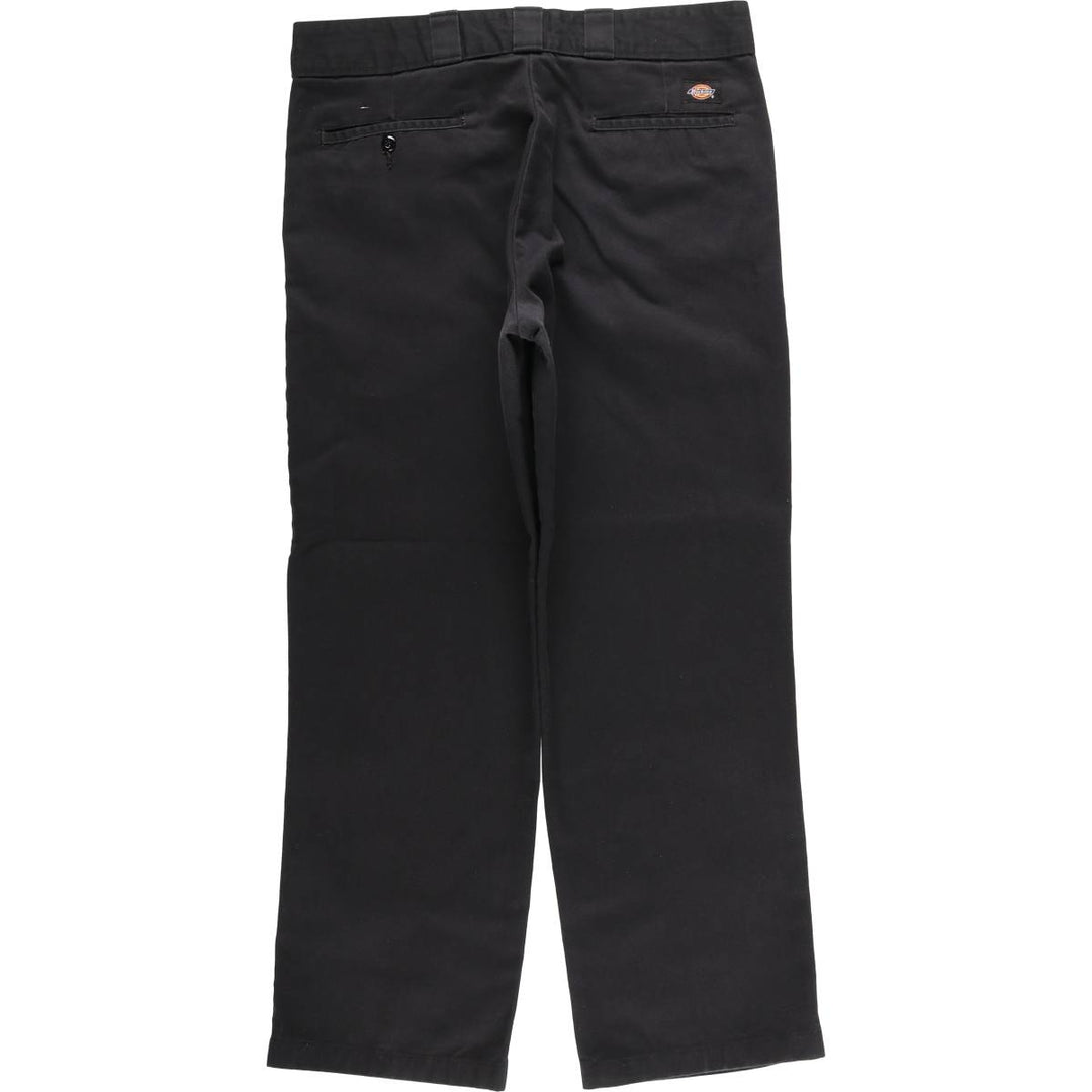 Dickies Work Pants Men's W36 polyester black type Vintage Second Hand