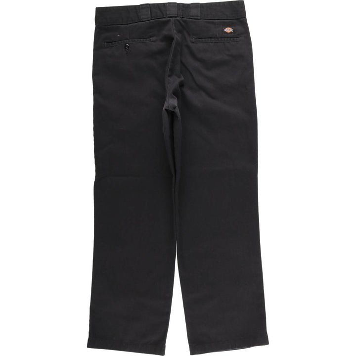 Dickies Work Pants Men's W36 polyester black type Vintage Second Hand