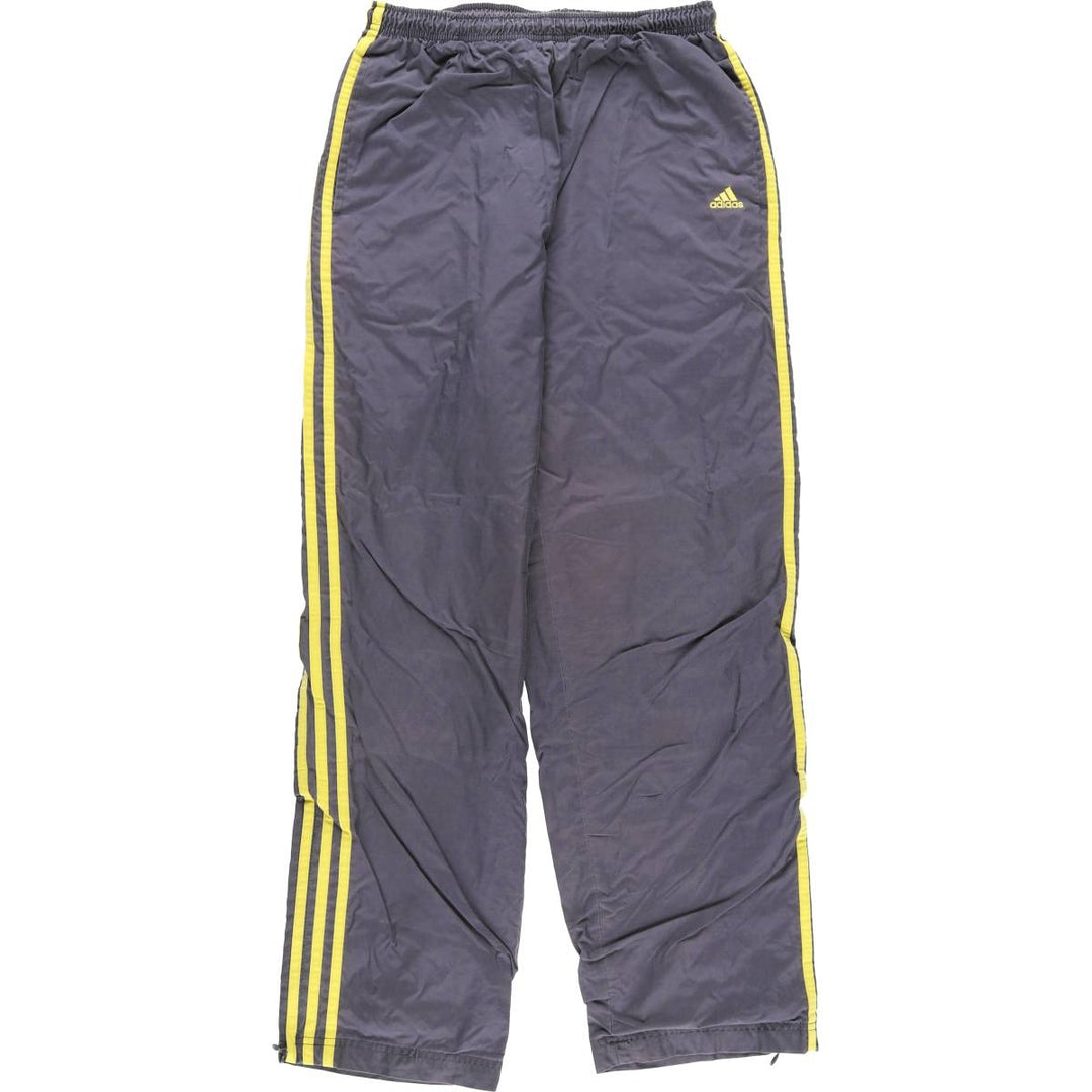 Vintage 90'S Adidas nylon pants, crinkle pants, men's size M Nylon gray type Vintage Second Hand