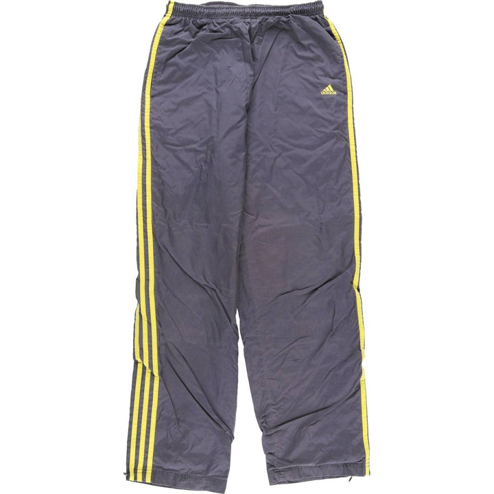 Vintage 90'S Adidas nylon pants, crinkle pants, men's size M Nylon gray type Vintage Second Hand