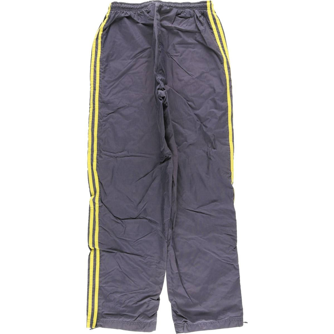 Vintage 90'S Adidas nylon pants, crinkle pants, men's size M Nylon gray type Vintage Second Hand