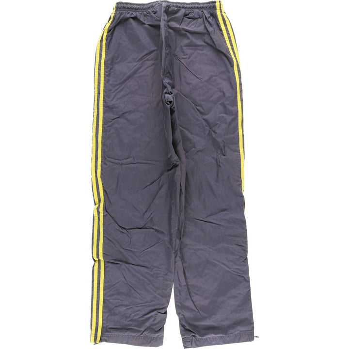 Vintage 90'S Adidas nylon pants, crinkle pants, men's size M Nylon gray type Vintage Second Hand