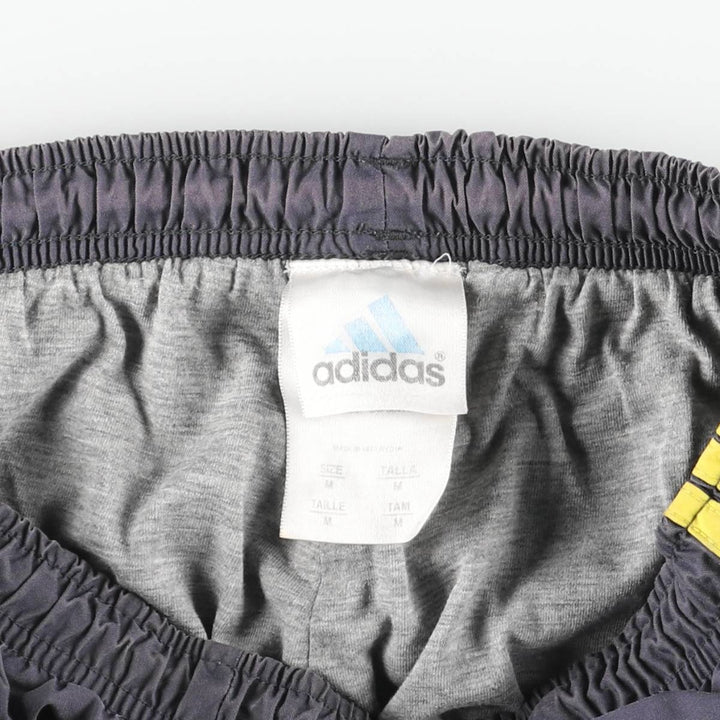 Vintage 90'S Adidas nylon pants, crinkle pants, men's size M Nylon gray type Vintage Second Hand