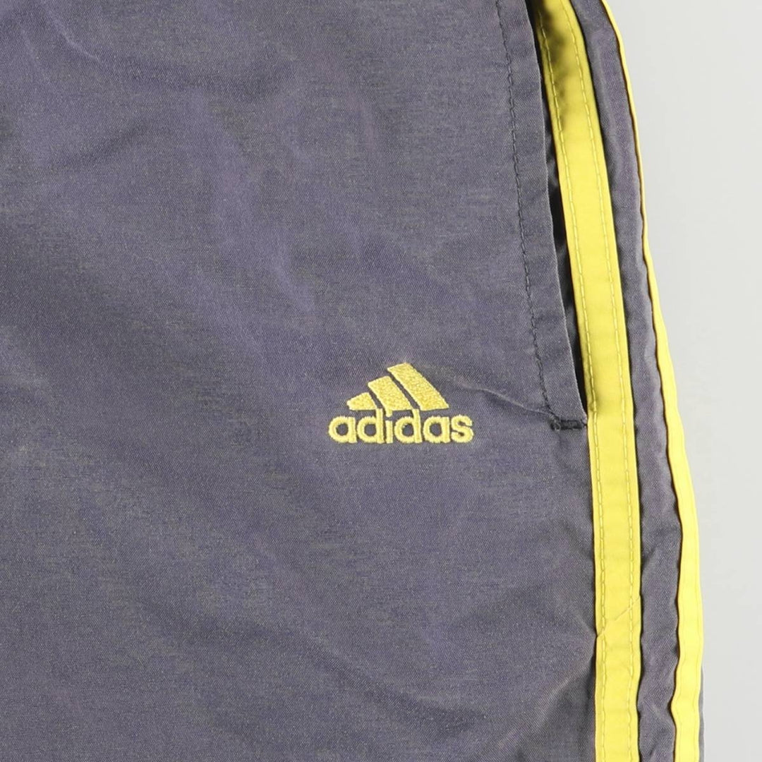 Vintage 90'S Adidas nylon pants, crinkle pants, men's size M Nylon gray type Vintage Second Hand