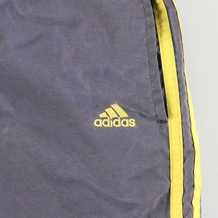 Vintage 90'S Adidas nylon pants, crinkle pants, men's size M Nylon gray type Vintage Second Hand
