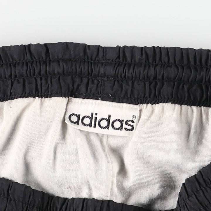 Vintage 1990'S Adidas nylon pants, crinkle pants, men's size M unclear black type Vintage Second Hand