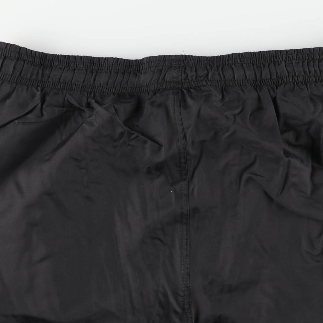 80s-90'S Adidas nylon pants, rustling pants, men's size L, vintage Nylon black type Vintage Second Hand