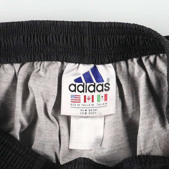Vintage 90s-00'S Adidas nylon pants, crinkle pants, men's size M Nylon black type Vintage Second Hand