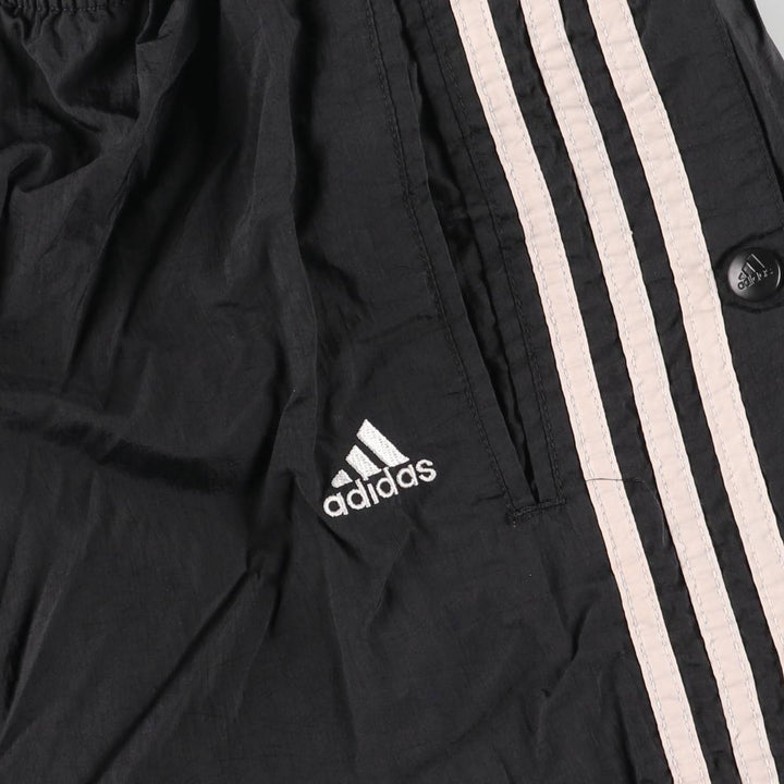 Vintage 90s-00'S Adidas nylon pants, crinkle pants, men's size M Nylon black type Vintage Second Hand