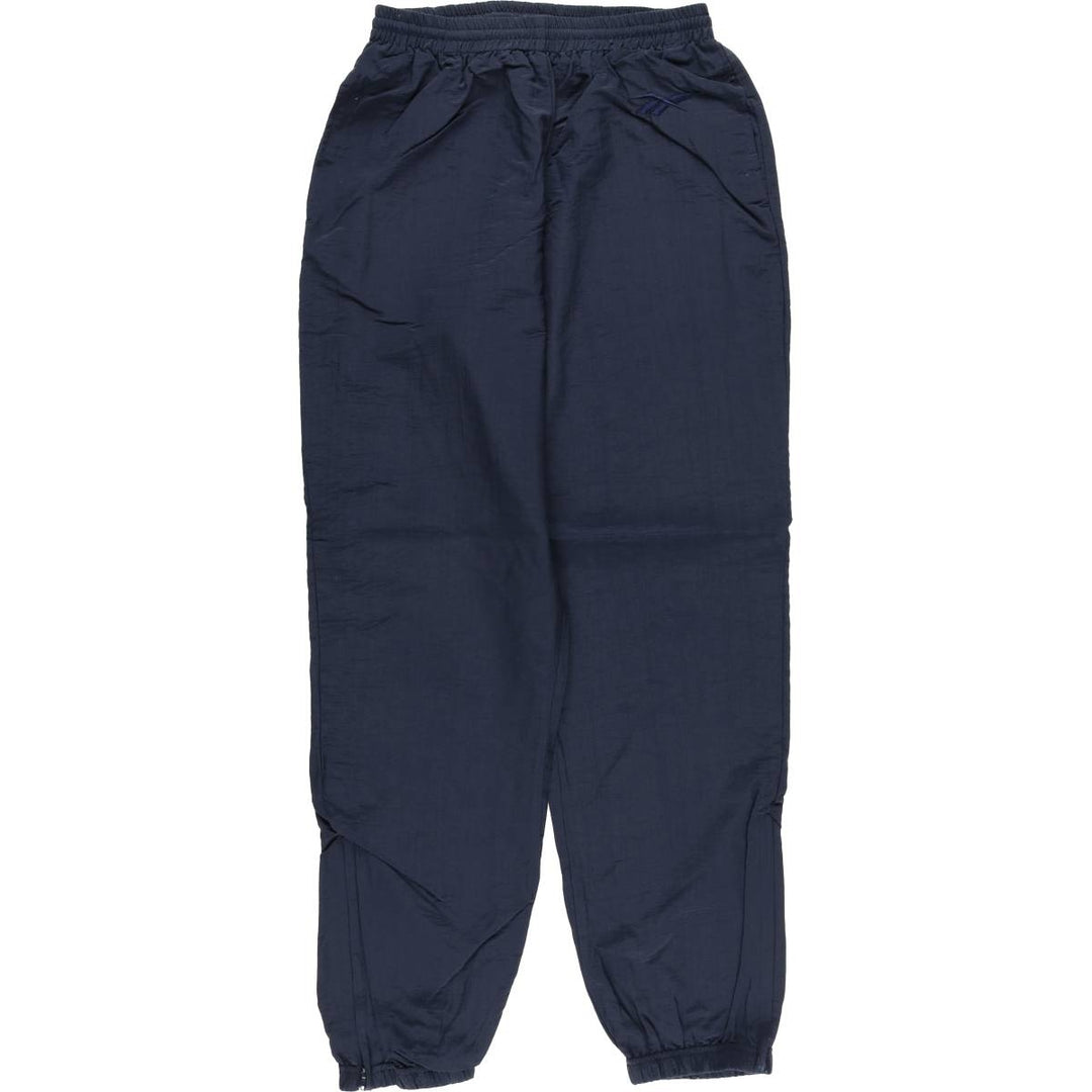 90'S Reebok nylon pants, crinkle pants, men's size M, vintage Nylon navy blue type Vintage Second Hand