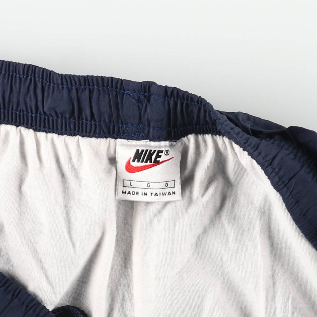90s~ Nike Nylon Pants, Shaka Shaka Pants, Men's Size L, Vintage Nylon navy blue type Vintage Second Hand