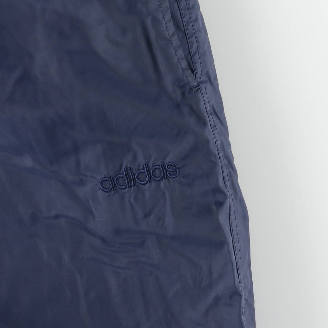 Vintage 80s-90'S Adidas nylon pants, crinkle pants, men's size L Nylon navy blue type Vintage Second Hand