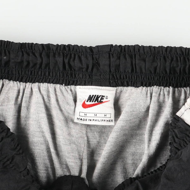90s~ Nike Nylon Pants, Shaka Shaka Pants, Men's Size Medium, Vintage Nylon black type Vintage Second Hand