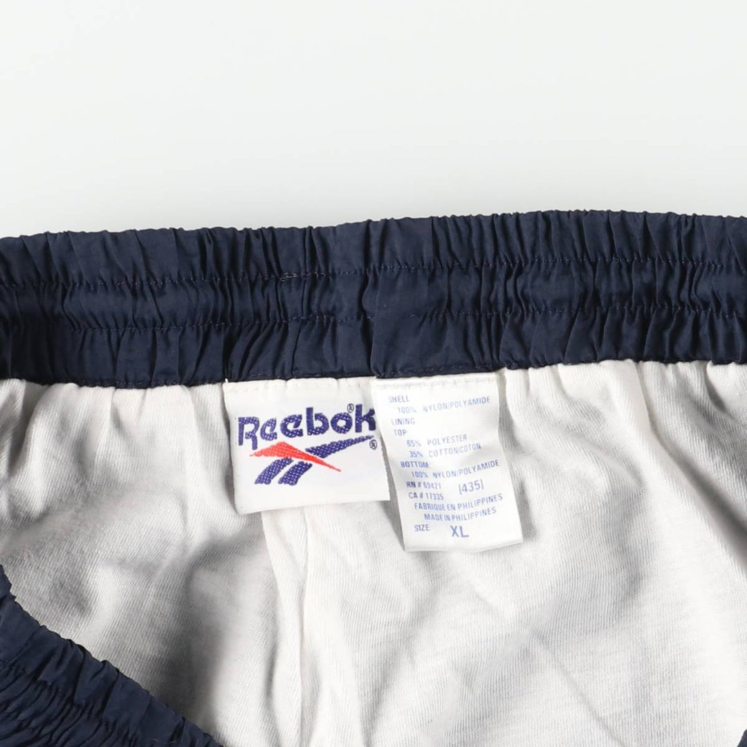 90'S Reebok Nylon Shaka Shaka Pants, Men's XL, Vintage Nylon navy blue type Vintage Second Hand