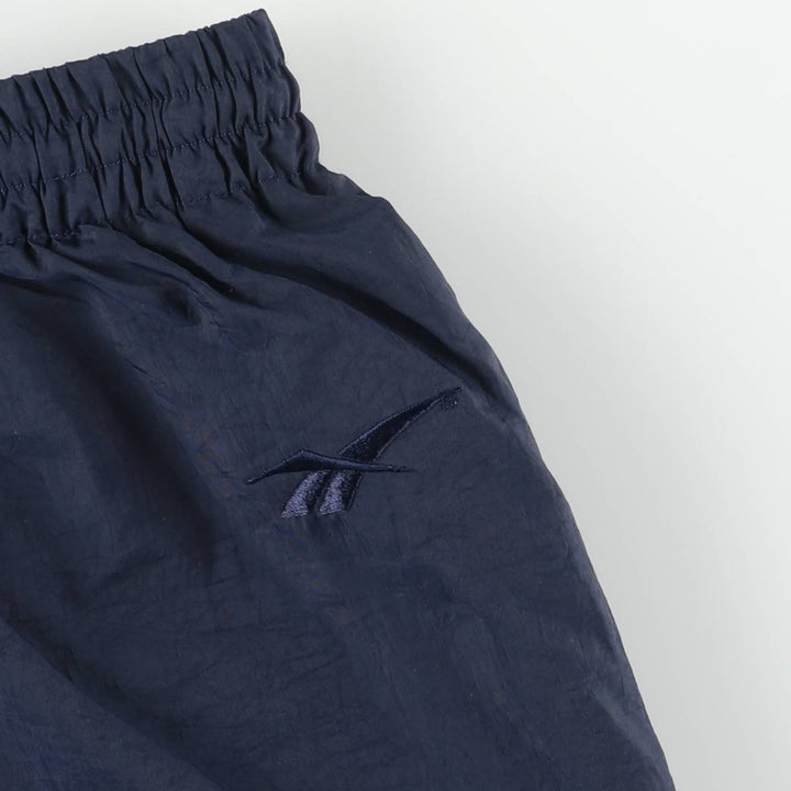 90'S Reebok Nylon Shaka Shaka Pants, Men's XL, Vintage Nylon navy blue type Vintage Second Hand