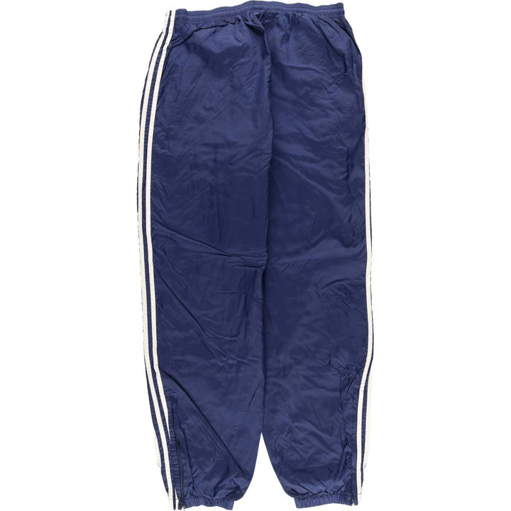 Vintage 90s-00'S Adidas nylon pants, crinkle pants, men's size L unclear navy blue type Vintage Second Hand