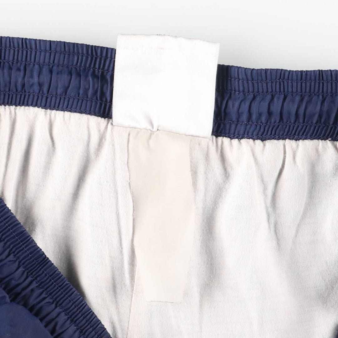Vintage 90s-00'S Adidas nylon pants, crinkle pants, men's size L unclear navy blue type Vintage Second Hand