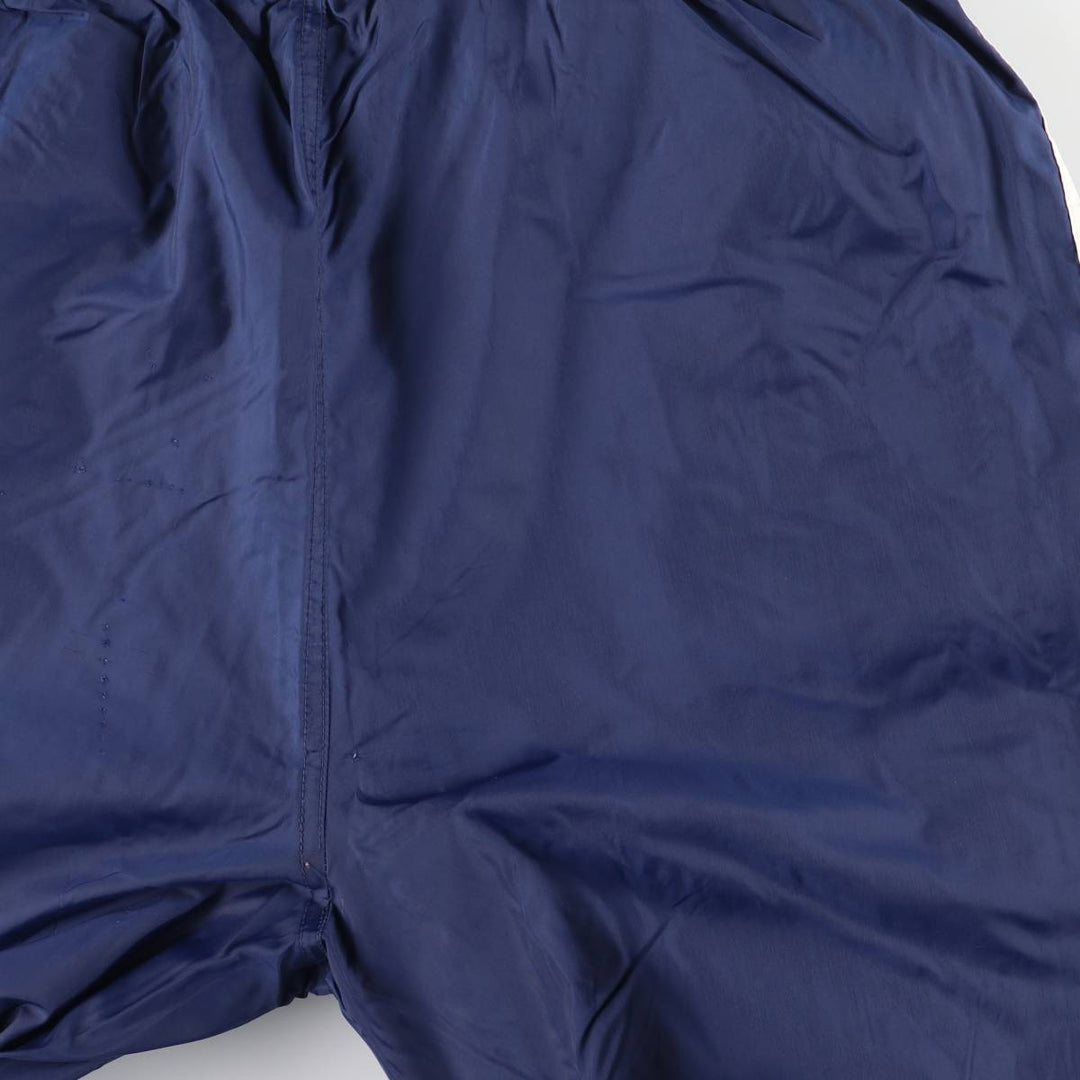 Vintage 90s-00'S Adidas nylon pants, crinkle pants, men's size L unclear navy blue type Vintage Second Hand