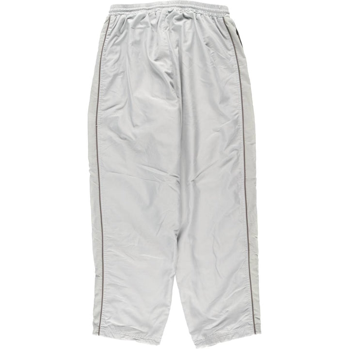 Vintage 90s-00'S Adidas nylon pants, crinkle pants, men's size L unclear gray type Vintage Second Hand
