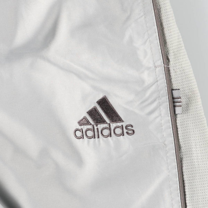 Vintage 90s-00'S Adidas nylon pants, crinkle pants, men's size L unclear gray type Vintage Second Hand