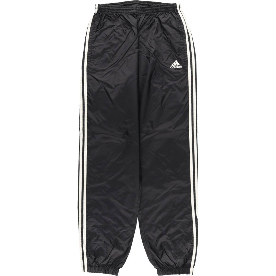 Vintage 90s-00'S Adidas nylon pants, crinkle pants, men's size L Nylon black type Vintage Second Hand