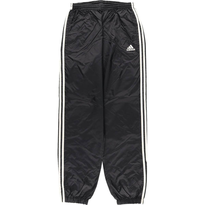 Vintage 90s-00'S Adidas nylon pants, crinkle pants, men's size L Nylon black type Vintage Second Hand