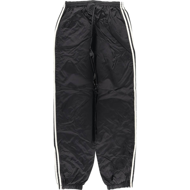 Vintage 90s-00'S Adidas nylon pants, crinkle pants, men's size L Nylon black type Vintage Second Hand