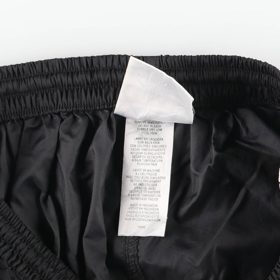 Vintage 90s-00'S Adidas nylon pants, crinkle pants, men's size L Nylon black type Vintage Second Hand