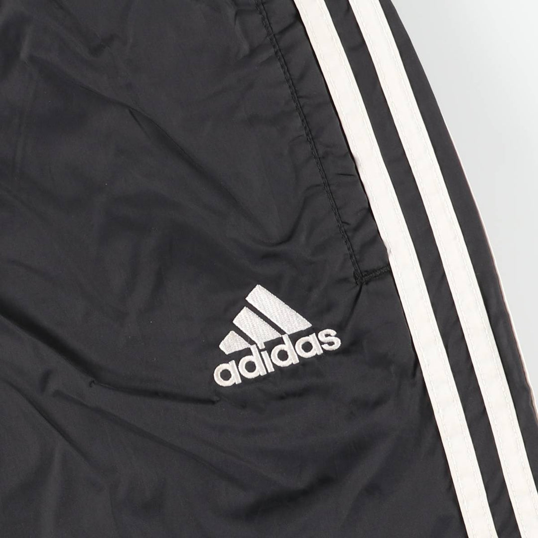 Vintage 90s-00'S Adidas nylon pants, crinkle pants, men's size L Nylon black type Vintage Second Hand