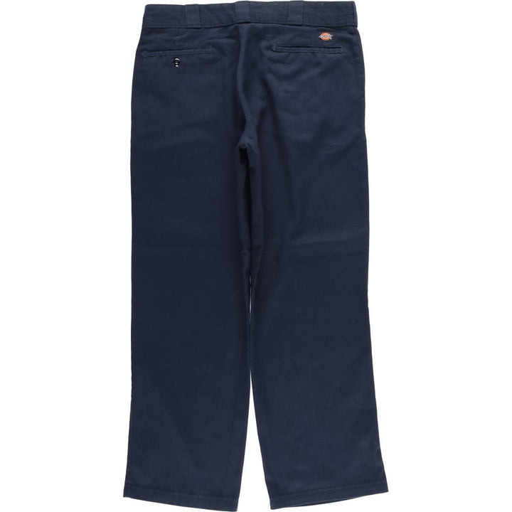 Dickies 874 Flex Original Fit Work Pants, Men's, Size 35 polyester navy blue type Vintage Second Hand